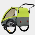 TIGGO VS 2 in 1 Kinderanhänger Jogger mit FederungFahrradanhänger Buggy für 1-2 Kinder 360° Drehbar (Grün) – Bild 5